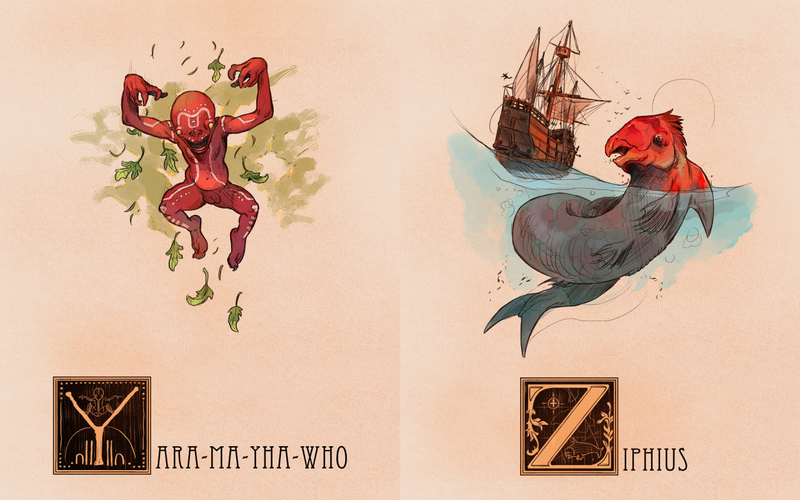 Illustration for article titled Learn The ABCs With Some Mythological Monsters